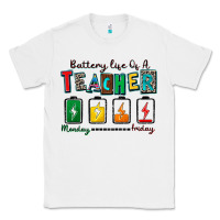 White battery life of a teacher Classic Tee - Zillion Design Studio
