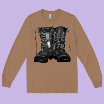 Long Sleeve Tee soldier boots
