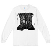 White soldier boots Long Sleeve Tee - RanaPortraitStore