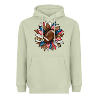Matcha american football sunflower Heavyweight Hoodie - HRA Design Shop
