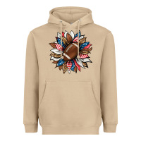 Mushroom american football sunflower Heavyweight Hoodie - HRA Design Shop