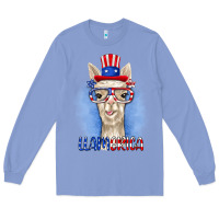 Colony Blue llamerica Long Sleeve Tee - RanaPortraitStore