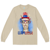 Mushroom llamerica Long Sleeve Tee - RanaPortraitStore