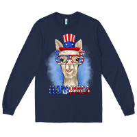 Navy llamerica Long Sleeve Tee - RanaPortraitStore