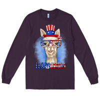 Plum llamerica Long Sleeve Tee - RanaPortraitStore