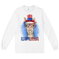 White llamerica Long Sleeve Tee - RanaPortraitStore