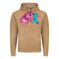Vintage Camel cowboy hat and cancer ribbon Vintage Hoodie - AdoDesignShop
