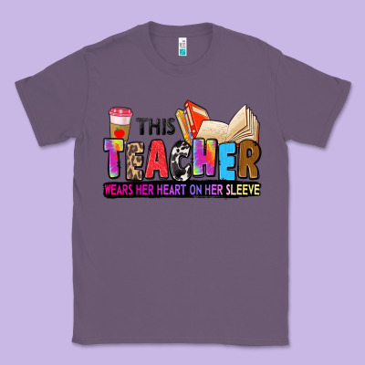 Classic Tee this teacher wears her heart on her sleeve