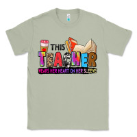 Matcha this teacher wears her heart on her sleeve Classic Tee - Zillion Design Studio