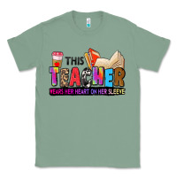 Sage this teacher wears her heart on her sleeve Classic Tee - Zillion Design Studio