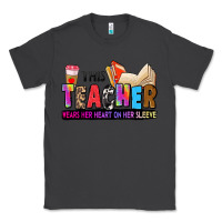 Smoke this teacher wears her heart on her sleeve Classic Tee - Zillion Design Studio