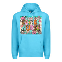 Ocean Blue Easter Day Nurse Premium Hoodie - NancyCooperArtShop