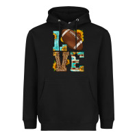 Black western love american football Heavyweight Hoodie - HRA Design Shop