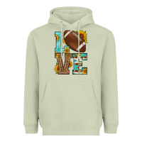 Matcha western love american football Heavyweight Hoodie - HRA Design Shop