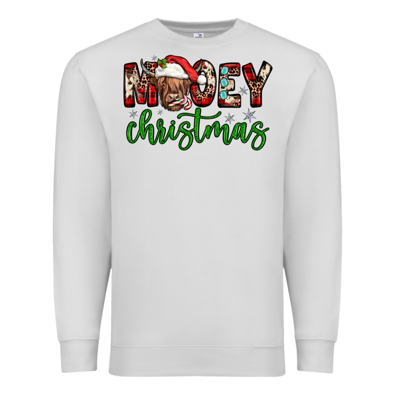 Mooey Christmas Premium Sweatshirt by JahusDesignShop | Teevron