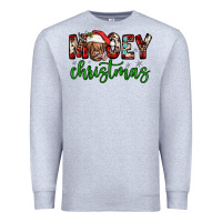 Heather Grey mooey christmas Premium Sweatshirt - JahusDesignShop