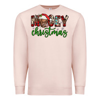 Pale Pink mooey christmas Premium Sweatshirt - JahusDesignShop