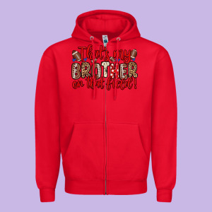 That S My Brother On That Field Zipper Hoodie Designed By Zillion Design Studio