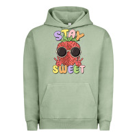 Pigment Oil Green stay sweet Urban Hoodie - MaliasSmallBusiness