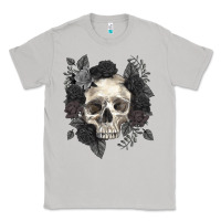 Moon Dust Floral skull Classic Tee - RanaPortraitStore