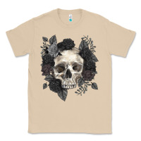 Mushroom Floral skull Classic Tee - RanaPortraitStore