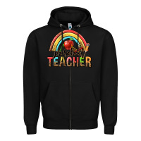 Black preschool teacher Zipper Hoodie - texasbilliewilder