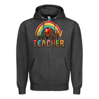 Charcoal Heather preschool teacher Zipper Hoodie - texasbilliewilder