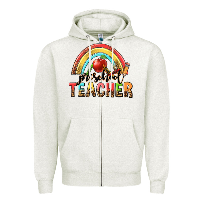 Preschool Teacher Zipper Hoodie by texasbilliewilder | Teevron