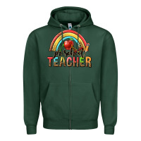 Sports Green preschool teacher Zipper Hoodie - texasbilliewilder