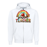 White preschool teacher Zipper Hoodie - texasbilliewilder