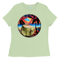 Matcha coconut drink colorful leopard Ladies Tee - BarkalooDesign