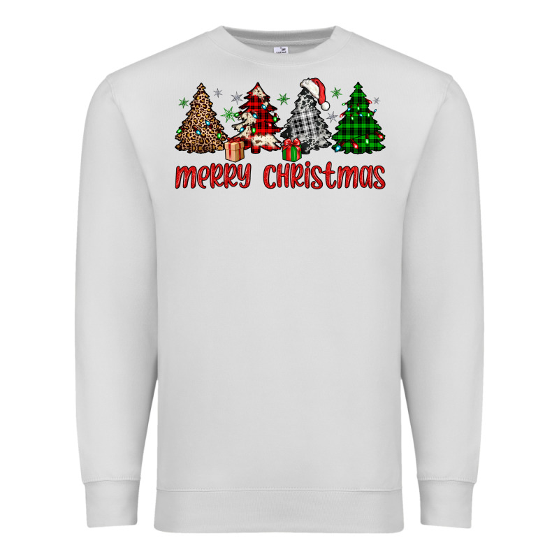 Merry Christmas Tree Premium Sweatshirt by JahusDesignShop | Teevron