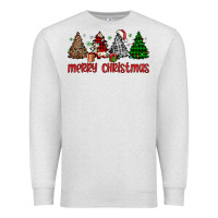 Oatmeal Heather merry christmas tree Premium Sweatshirt - JahusDesignShop