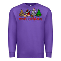Purple merry christmas tree Premium Sweatshirt - JahusDesignShop