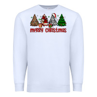 White merry christmas tree Premium Sweatshirt - JahusDesignShop