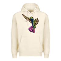 Tofu Flying Ruby Throated Hummingbird Premium Hoodie - LillyAllenDesigns