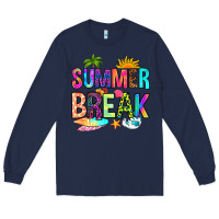 Navy summer break Long Sleeve Tee - RanaPortraitStore