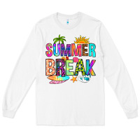 White summer break Long Sleeve Tee - RanaPortraitStore