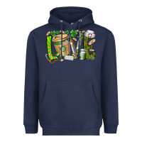 Navy St Patricks love nurse Heavyweight Hoodie - RacoonDesign