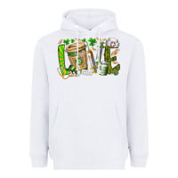 White St Patricks love nurse Heavyweight Hoodie - RacoonDesign