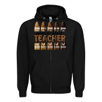 Black proud black teacher Zipper Hoodie - texasbilliewilder
