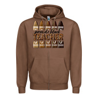 Chestnut proud black teacher Zipper Hoodie - texasbilliewilder