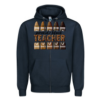 Navy proud black teacher Zipper Hoodie - texasbilliewilder
