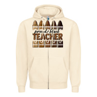 Proud Black Teacher Zipper Hoodie | Teevron