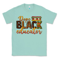 Seafoam dope black educator Classic Tee - texasbilliewilder