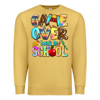 Antique Gold game over back to school Premium Sweatshirt - AdoDesignShop