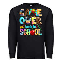 Black game over back to school Premium Sweatshirt - AdoDesignShop