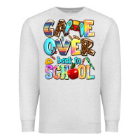 Oatmeal Heather game over back to school Premium Sweatshirt - AdoDesignShop