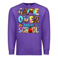 Purple game over back to school Premium Sweatshirt - AdoDesignShop