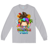 Moon Dust messy bun summer vibes Long Sleeve Tee - RanaPortraitStore